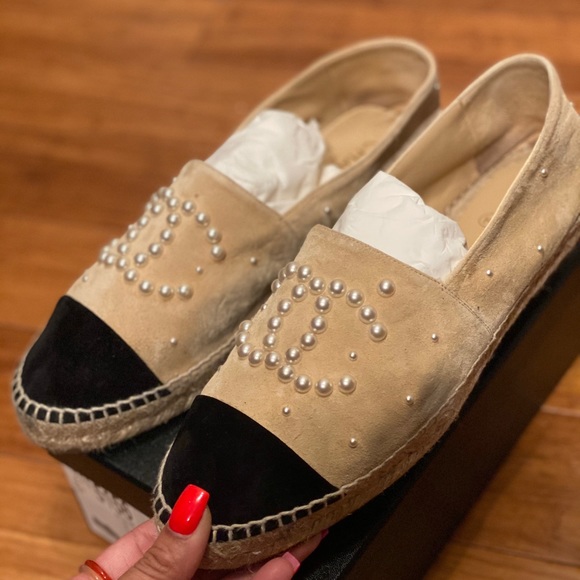 CHANEL Shoes - 100% AUTH CHANEL ESPADRILLES